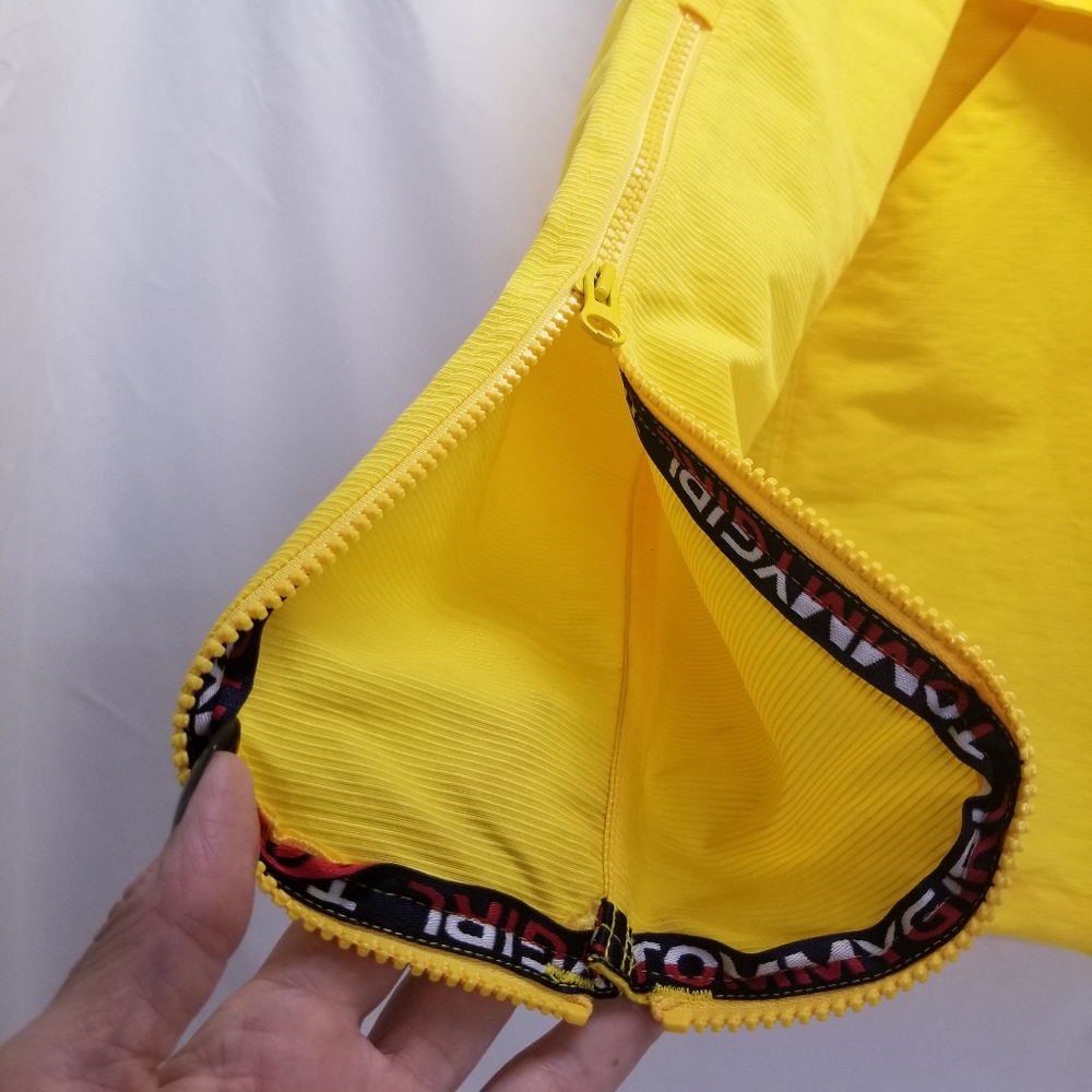 Tommy Hilfiger Womans Size XS Rain Jacket Waterproof Yellow - Picture 8 of 14